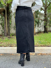 Load image into Gallery viewer, &quot;Addisson&quot;Stretchy High Waisted Maxi Denim Skirt
