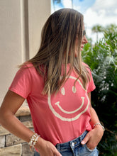 Load image into Gallery viewer, &quot;Alice&quot; Cropped Happy Face T Shirt

