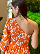 Load image into Gallery viewer, &quot;Georgina&quot; One Shoulder Smocked Romper

