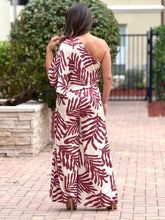 Load image into Gallery viewer, &#39;Thaciana&quot; Printed One Shoulder Belted Jumpsuit
