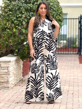 Load image into Gallery viewer, &quot;Thaciana&quot; Printed One Shoulder Belted Jumpsuit
