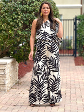 Load image into Gallery viewer, &quot;Thaciana&quot; Printed One Shoulder Belted Jumpsuit
