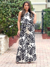 Load image into Gallery viewer, &quot;Thaciana&quot; Printed One Shoulder Belted Jumpsuit
