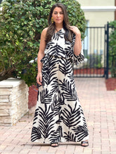 Load image into Gallery viewer, &quot;Thaciana&quot; Printed One Shoulder Belted Jumpsuit
