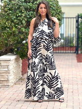 Load image into Gallery viewer, &quot;Thaciana&quot; Printed One Shoulder Belted Jumpsuit
