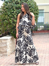 Load image into Gallery viewer, &quot;Thaciana&quot; Printed One Shoulder Belted Jumpsuit
