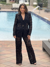 Load image into Gallery viewer, &quot;Bianka&quot; Stunning Crochet Blazer And Matching High Waisted Pants
