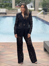 Load image into Gallery viewer, &quot;Bianka&quot; Stunning Crochet Blazer And Matching High Waisted Pants
