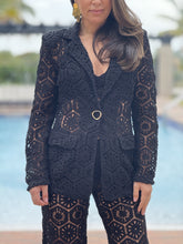 Load image into Gallery viewer, &quot;Bianka&quot; Stunning Crochet Blazer And Matching High Waisted Pants
