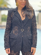 Load image into Gallery viewer, &quot;Bianka&quot; Stunning Crochet Blazer And Matching High Waisted Pants
