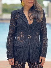 Load image into Gallery viewer, &quot;Bianka&quot; Stunning Crochet Blazer And Matching High Waisted Pants
