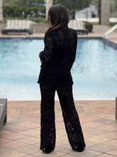 Load image into Gallery viewer, &quot;Bianka&quot; Stunning Crochet Blazer And Matching High Waisted Pants
