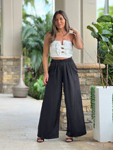 Load image into Gallery viewer, &quot;Alessandra&quot; Tube Bow Detailing Top And High Waisted Long Pants Set
