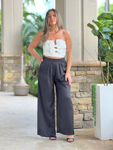 Load image into Gallery viewer, &quot;Alessandra&quot; Tube Bow Detailing Top And High Waisted Long Pants Set
