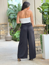 Load image into Gallery viewer, &quot;Alessandra&quot; Tube Bow Detailing Top And High Waisted Long Pants Set
