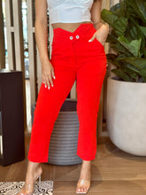 Load image into Gallery viewer, &quot;Emilie&quot; Two Button Straight Leg Pants
