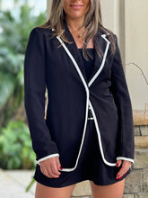 Load image into Gallery viewer, &quot;Chelsea&quot; Contrast Color Blazer And Shorts Set
