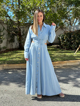 Load image into Gallery viewer, &quot;Loana&quot; Cut Out Long Sleeve Denim Dress
