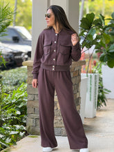 Load image into Gallery viewer, &quot;Luccia&quot; Bomber Jacket And Matching Pants Set
