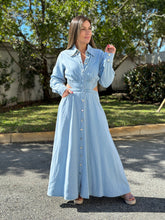 Load image into Gallery viewer, &quot;Loana&quot; Cut Out Long Sleeve Denim Dress
