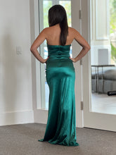 Load image into Gallery viewer, &quot;Sienna&quot; Satin Stretchy Strapless Maxi Dress
