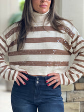 Load image into Gallery viewer, &quot;Adrianna&quot; Turtle Striped Sweater
