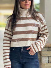 Load image into Gallery viewer, &quot;Adrianna&quot; Turtle Striped Sweater
