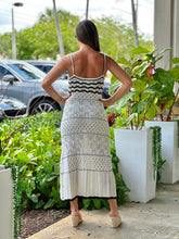 Load image into Gallery viewer, &quot;Violeta&quot; Sleeveless Crochet Midi Dress
