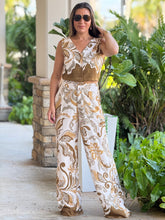 Load image into Gallery viewer, &quot;BLESS ME&quot; Printed Vest And Matching Pants Set
