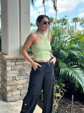 Load image into Gallery viewer, &quot;Carla&quot; Knit Halter Top With Wide Crossed Strap

