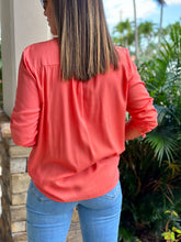 Load image into Gallery viewer, &quot;Patty&quot; Lace Trim Detail Blouse Top
