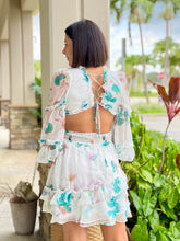 Load image into Gallery viewer, &quot;Perla&quot; Lace Floral Printed Dress with Ruffle Details
