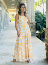 Load image into Gallery viewer, &quot;Gemma&quot; Maxi Dress With Spaghetti Straps, Fitted Waist With A Maxi Trim.
