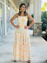 Load image into Gallery viewer, &quot;Gemma&quot; Maxi Dress With Spaghetti Straps, Fitted Waist With A Maxi Trim.
