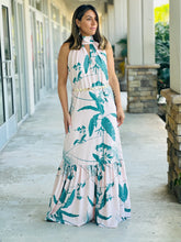 Load image into Gallery viewer, &quot;Gia&quot; Printed Maxi Dress, Featuring Sleeveless And High Neck
