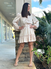 Load image into Gallery viewer, &quot;Neva&quot; Satin Long Sleeve Mini Dress
