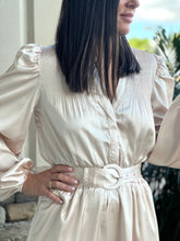 Load image into Gallery viewer, &quot;Neva&quot; Satin Long Sleeve Mini Dress
