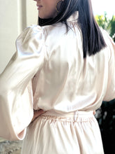 Load image into Gallery viewer, &quot;Neva&quot; Satin Long Sleeve Mini Dress
