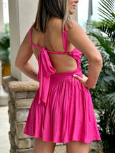 Load image into Gallery viewer, &quot;Rose&quot; One Shoulder Open Back Mini Dress
