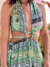 Load image into Gallery viewer, &quot;Amara&quot; Paisley Border Ring Maxi Dress
