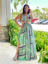 Load image into Gallery viewer, &quot;Amara&quot; Paisley Border Ring Maxi Dress
