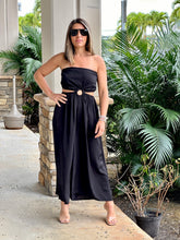 Load image into Gallery viewer, &quot;Fabiola&quot; Strapless Cut Out Waist Jumpsuit
