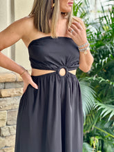 Load image into Gallery viewer, &quot;Fabiola&quot; Strapless Cut Out Waist Jumpsuit
