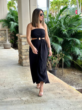 Load image into Gallery viewer, &quot;Fabiola&quot; Strapless Cut Out Waist Jumpsuit
