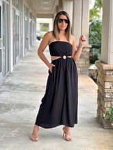 Load image into Gallery viewer, &quot;Fabiola&quot; Strapless Cut Out Waist Jumpsuit
