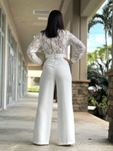Load image into Gallery viewer, &quot;Eva&quot; White Long Sleeve Jumpsuit
