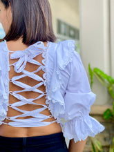 Load image into Gallery viewer, &quot;Vera&quot; Ruffles Long Sleeve Crop Top
