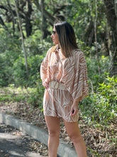 Load image into Gallery viewer, &quot;Carlota&quot; Kimono Sleeve Tie Back Neck Romper

