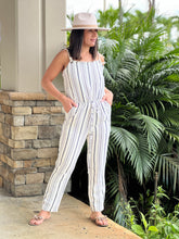 Load image into Gallery viewer, &quot;Ella&quot; Striped Sleeveless Jumpsuit
