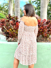 Load image into Gallery viewer, &quot;Sadie&quot; Rayon Ditsy Smocked Mini Ruffle Dress

